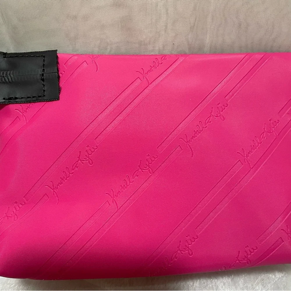 Kendall & Kylie Makeup Bag Cosmetic Bag, Pouch, Pink and Black, NWT